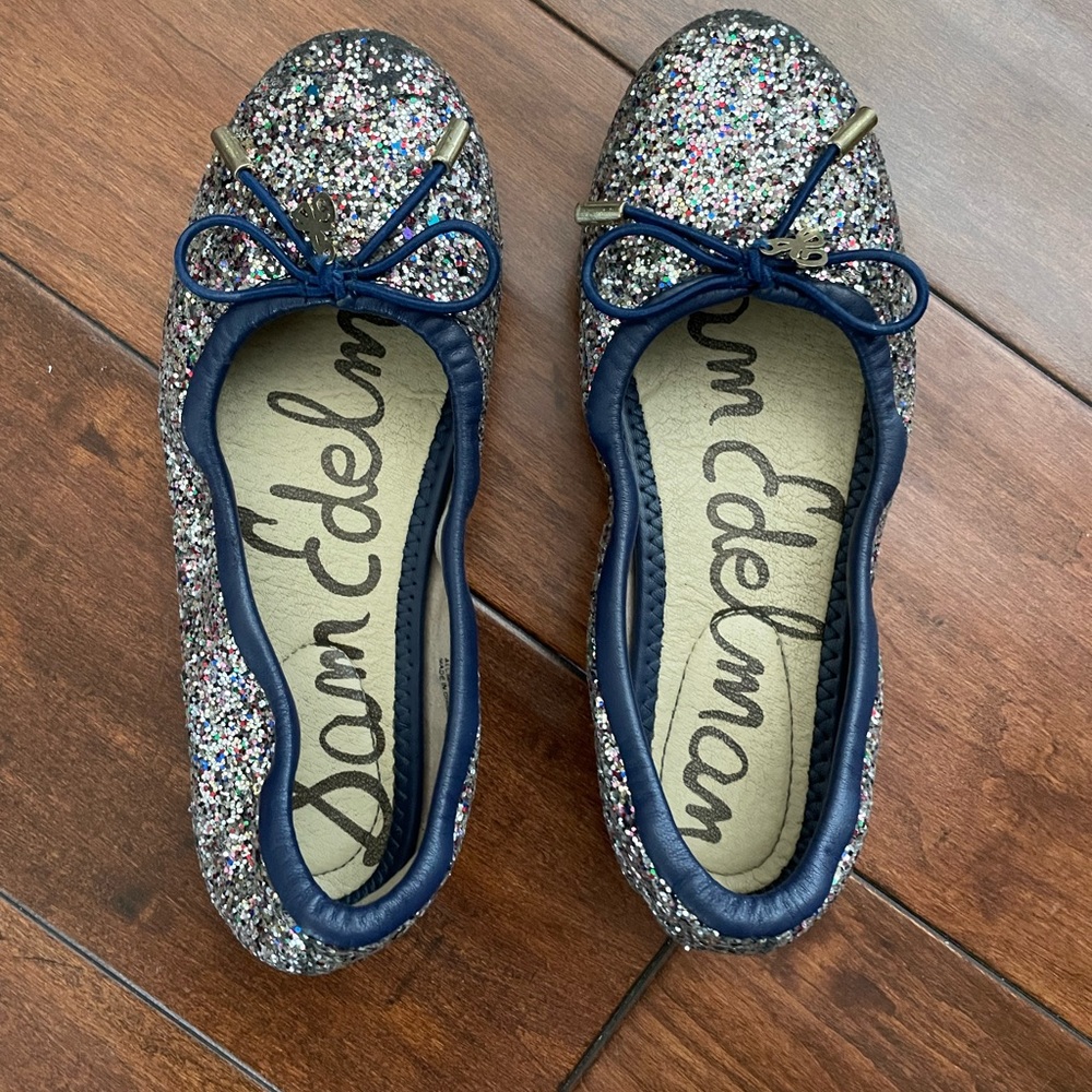 Sam Edelman Glitter Ballet Flats Size 1